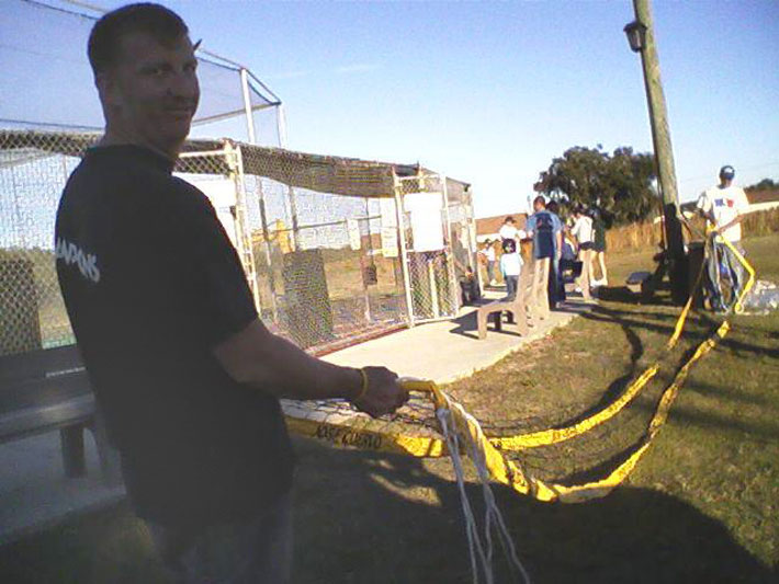 setting up the nets