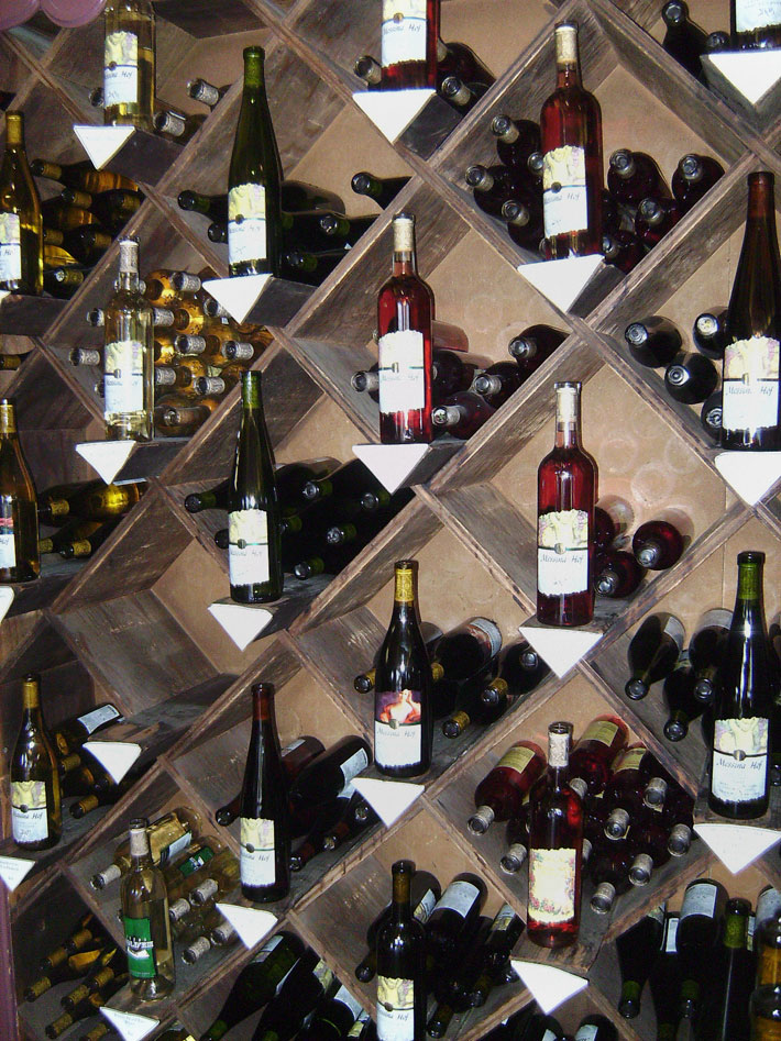 wine bottles