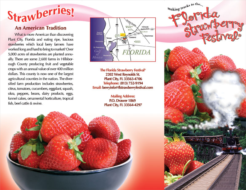 Strawberry Festival trifold - outside