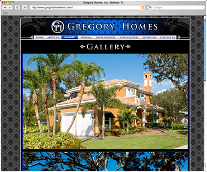 gallery webpage