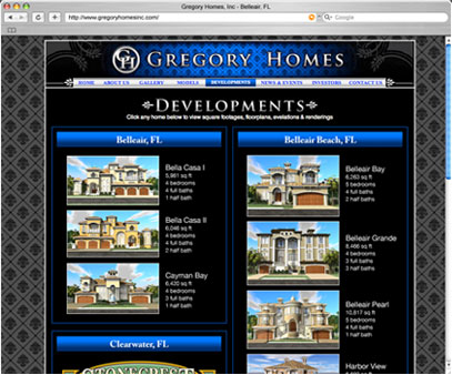 developments webpage