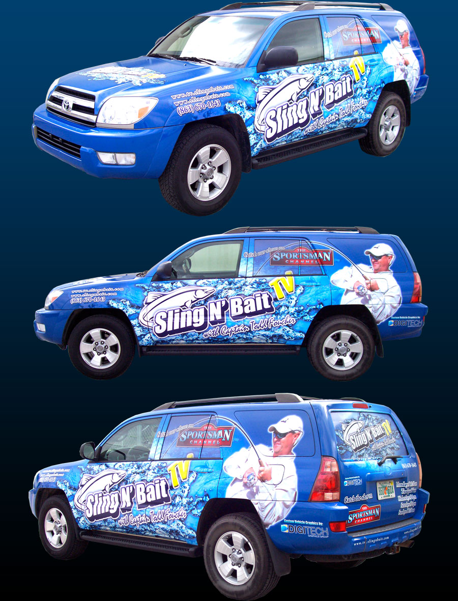 Sling N Bait SUV wrap