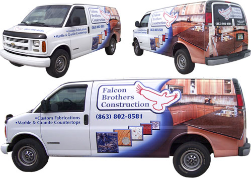 Falcom Brothers van wrap